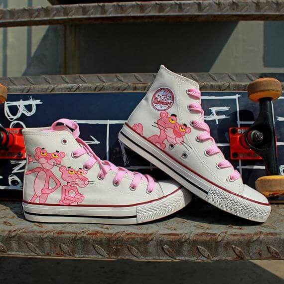 Pink Panthers Design Sneakers