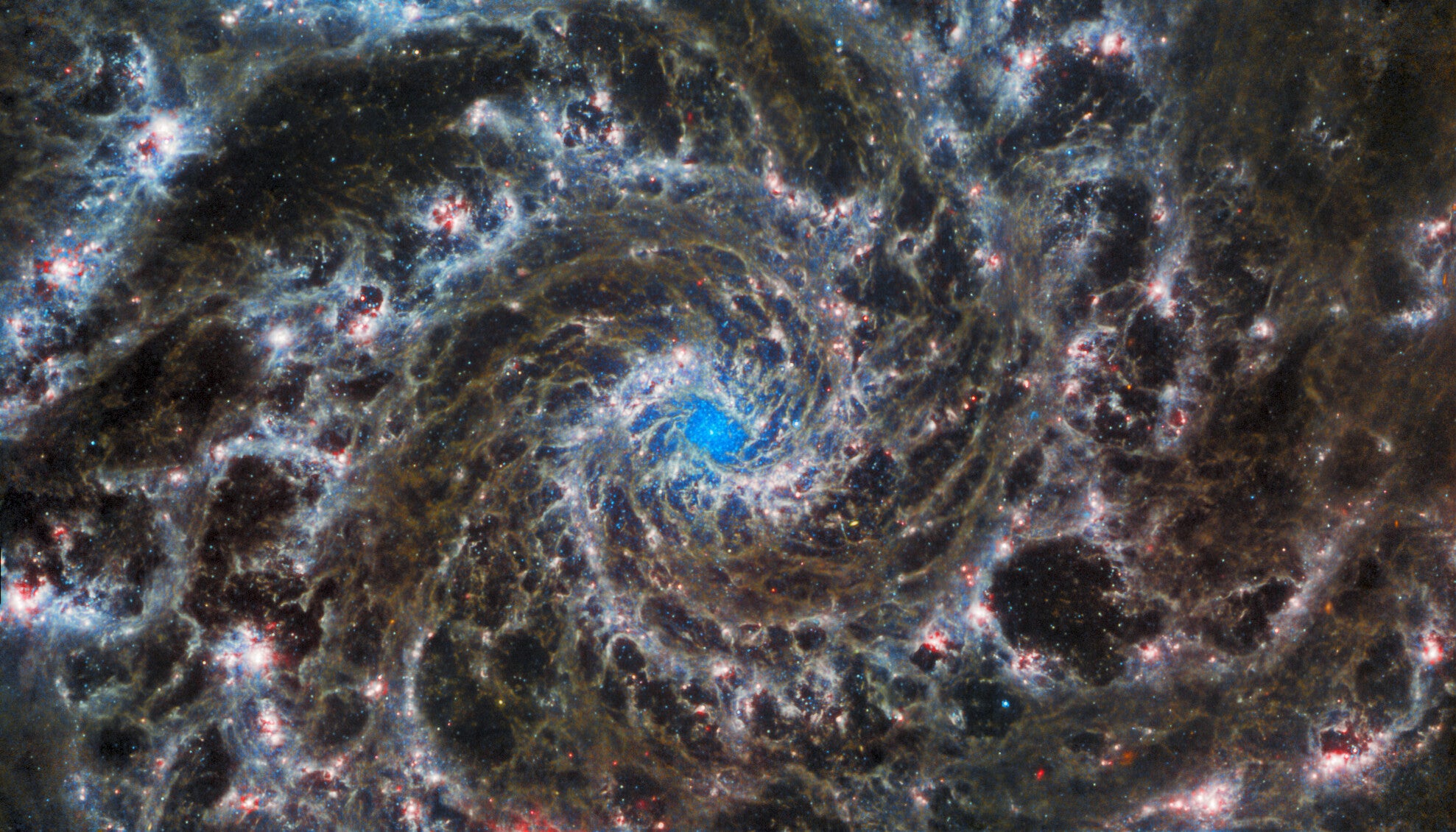 Webb Telescope Inspects the Heart of the Phantom Galaxy