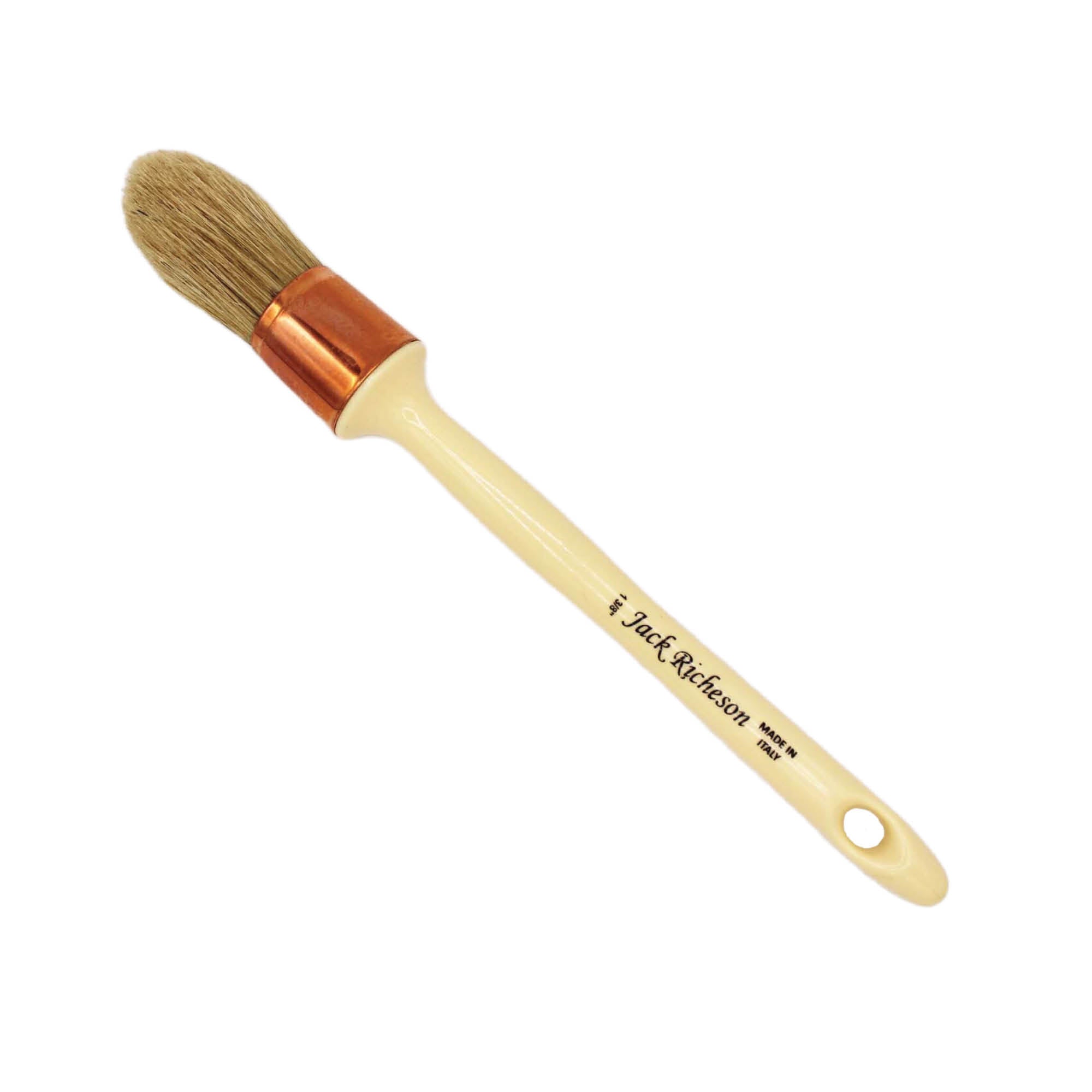 Jack Richeson Jack Richeson Flat Natural White Bristle Wood Handle Paint  Brush; 2 in. 224298