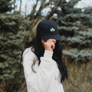 Three Tree Dad Hat - Black - nest out west