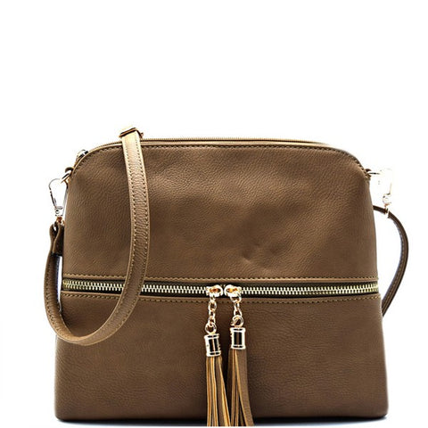 Medium Crossbody Faux Leather Purse – Hazel and Bliss Boutique