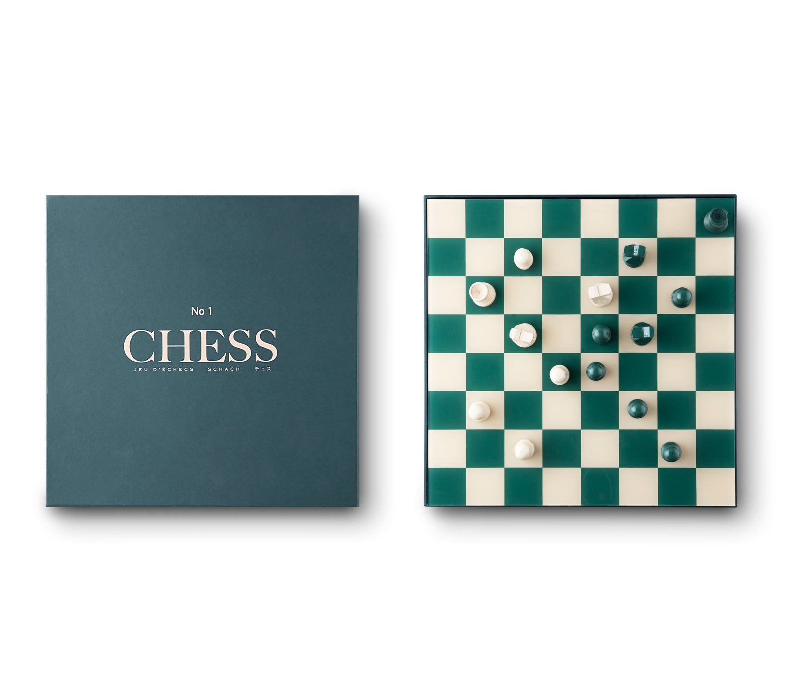 Schach Mirror von PRINTWORKS - Verspiegeltes Schachbrett - Schachspiel als  Deko - Premium Schach - Schachfiguren aus Holz