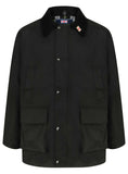 Nicky Adams Countrywear Lined Vented Wax Jacket - Blue