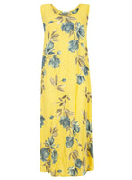 Woman's 3/4 Length Floral Maxi Dress