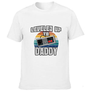 Mens Leveled Up To Daddy Tshirt