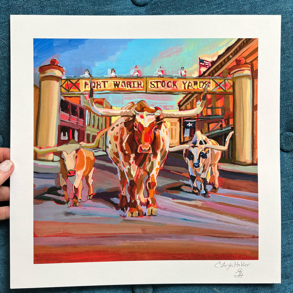 longhorn painting