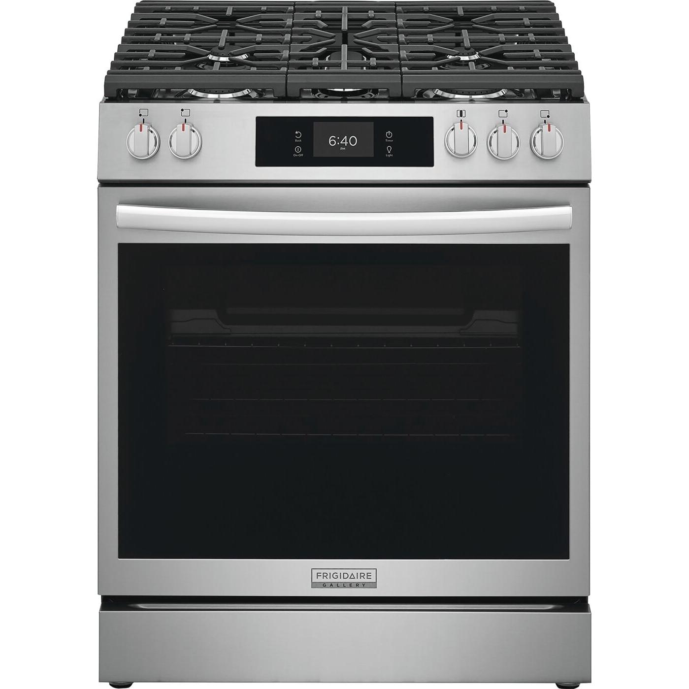 Frigidaire Gallery 30-inch Gas Range with Stone-Baked Pizza GCFG3070BF