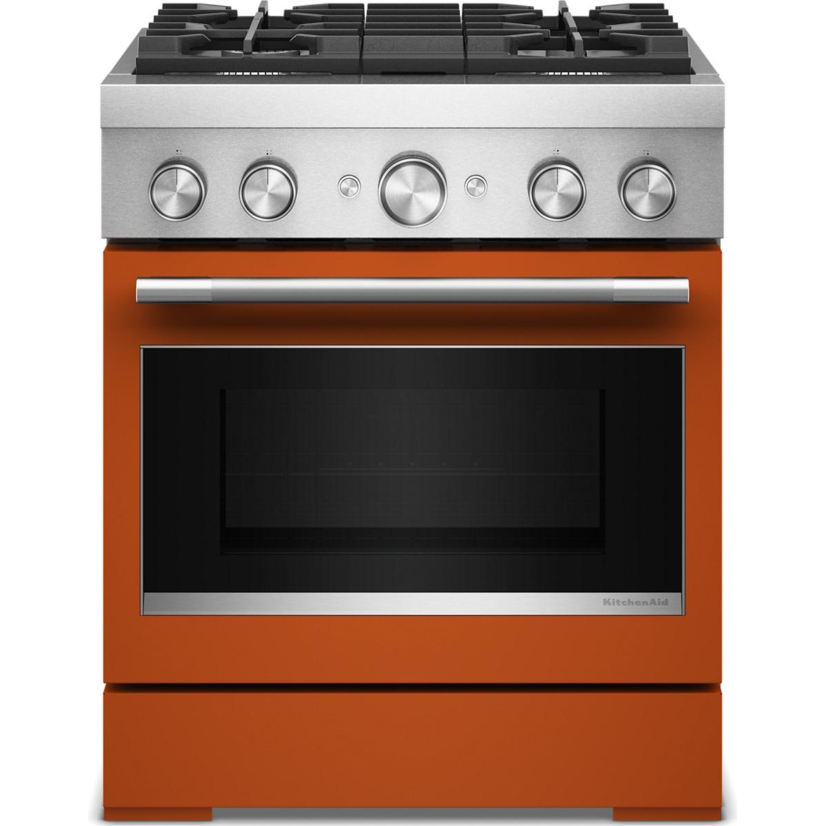KitchenAid 30-inch Freestanding Commercial-Style Dual-Fuel Range KFDS930SSC