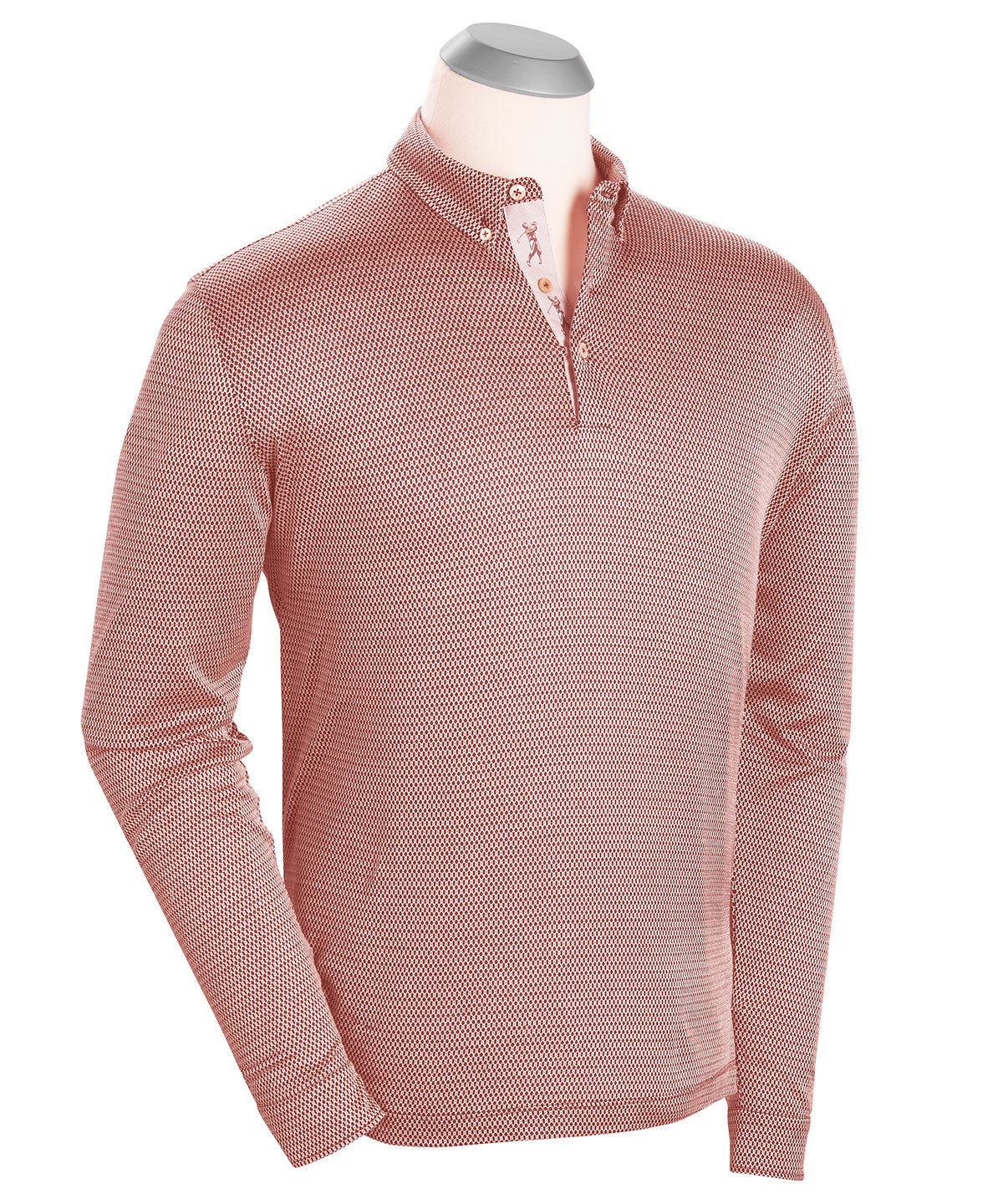 Heritage Italian Cotton Long-Sleeve Button-Down Polo Shirt - Bobby Jones