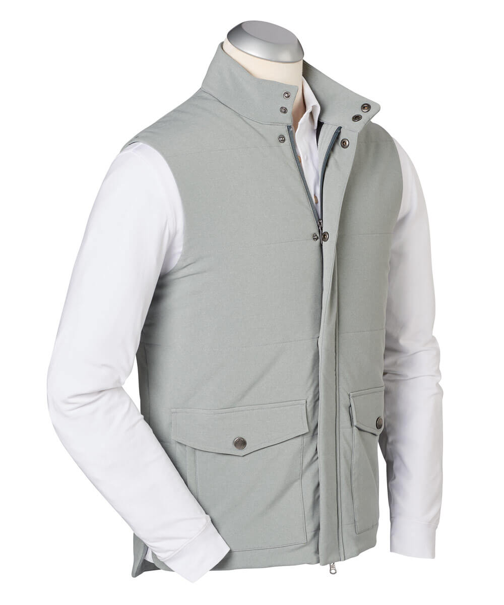 Quilted Suede Vest - Bobby Jones