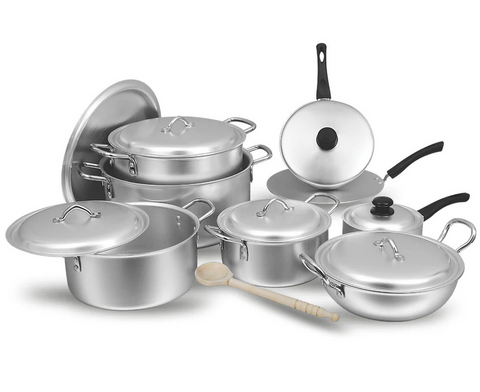 Chef Aluminum Cookware Set / Gift Set (16 Pcs)