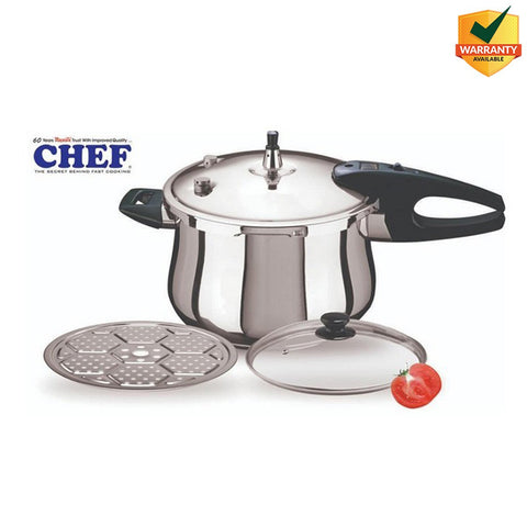 Chef Pressure Cooker - Stainless Steel Pressure Cooker