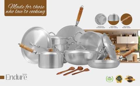 Majestic Chef Endure Series Cookware Set 15 Pcs - Jahaiz PAckage