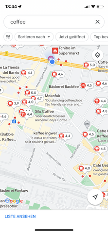 Cafes in der Nähe