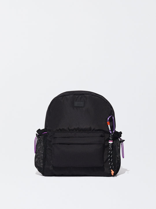 Bimba Y Lola small BLACK nylon backpack, Women's Fashion, Bags & Wallets,  Backpacks on Carousell