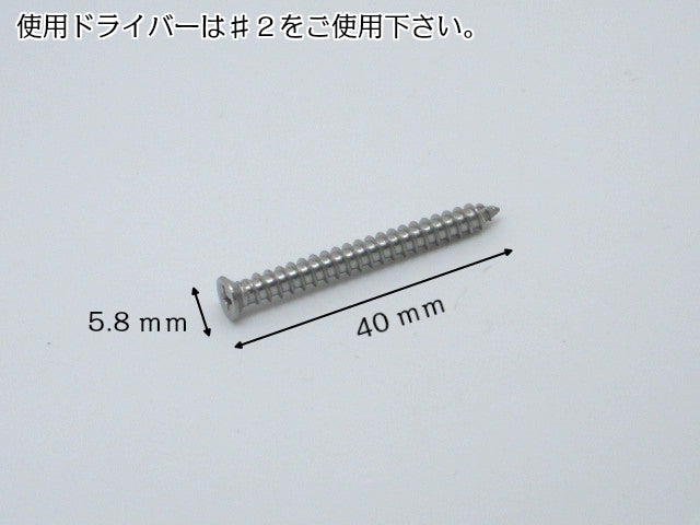 鉄製 ユニクロメッキ 皿タッピングビス ３ｍｍ（太さ）×１５ｍｍ（長さ