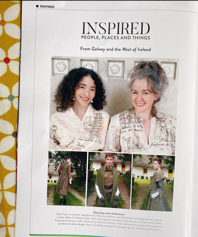 Bridget Geoghegan and Meritta Gorman Geoghegan of Mise Tusa featured in Galway Now fashion and lifestyle magazine