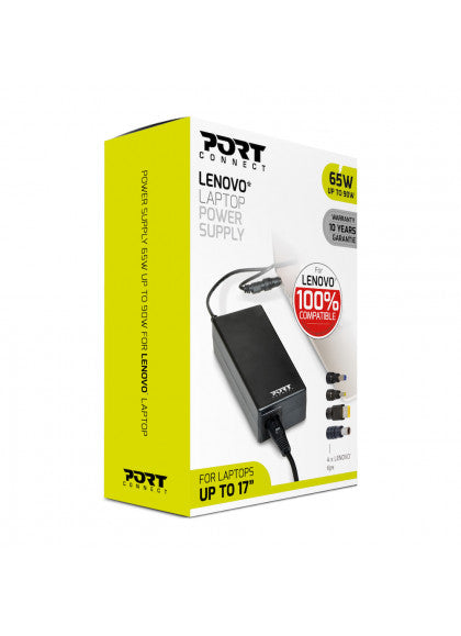 Chargeur Lenovo Yellow Round Tip 65W - Compumax