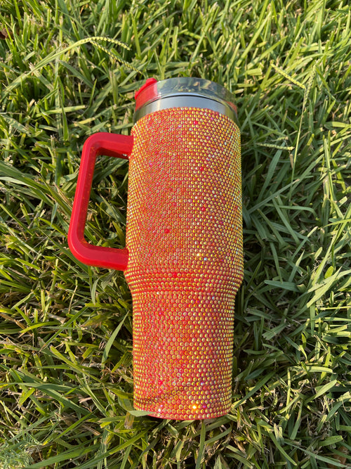 Leopard Etch Cup 40 Oz