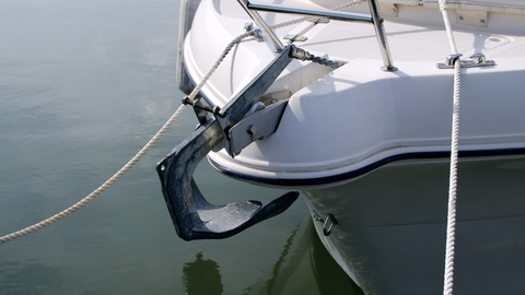 Properly anchoring a boat