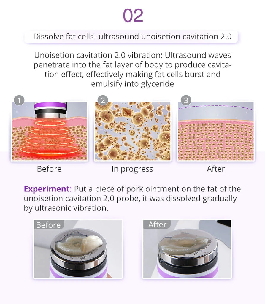 8 in 1 cavitation machine