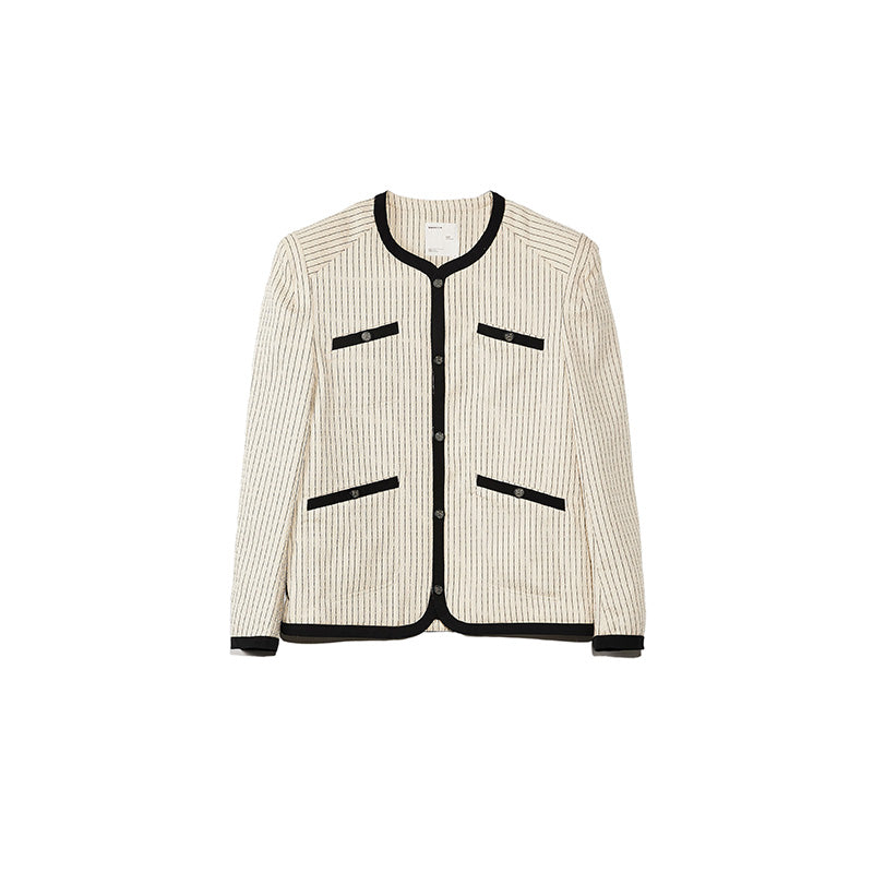 ROARINGWILD SS2023 TEXTURE ROUND NECK BLAZER – ROARINGWILD ONLINE