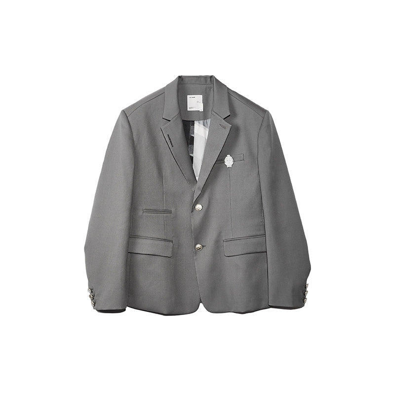 ROARINGWILD SS2023 TEXTURE ROUND NECK BLAZER – ROARINGWILD ONLINE