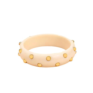 Studded Bangle - Ivory - The Collective New Hope