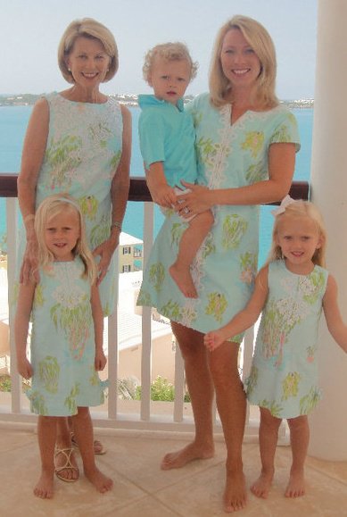 Me with my mother and children a few years ago in Bermuda