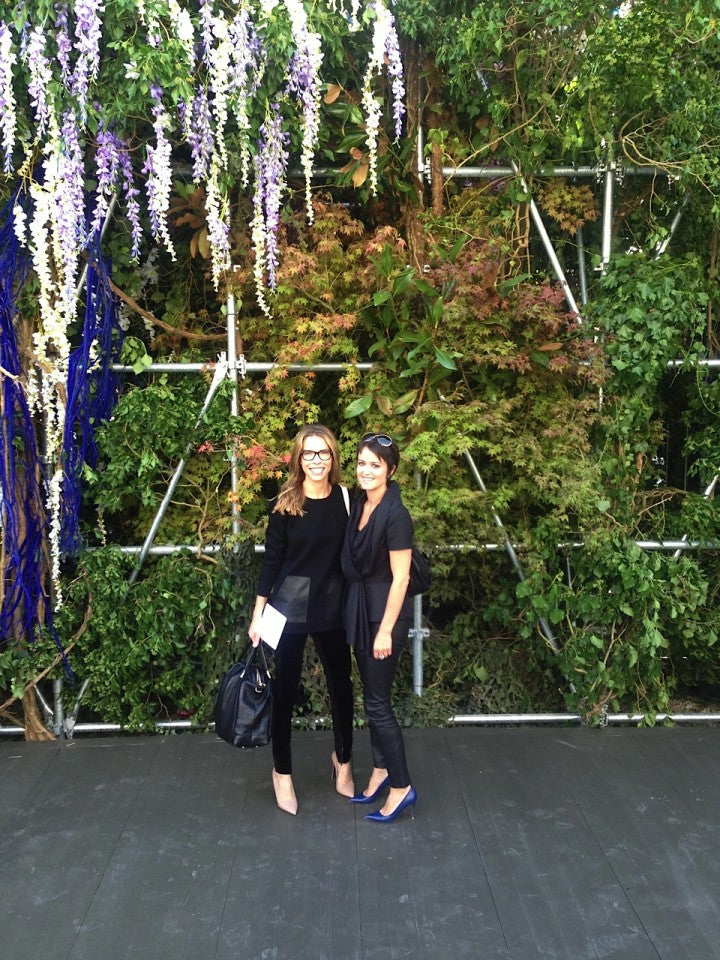 Carina Crain and Wendy Reyes at Dior Paris Fashion Show September 2013
