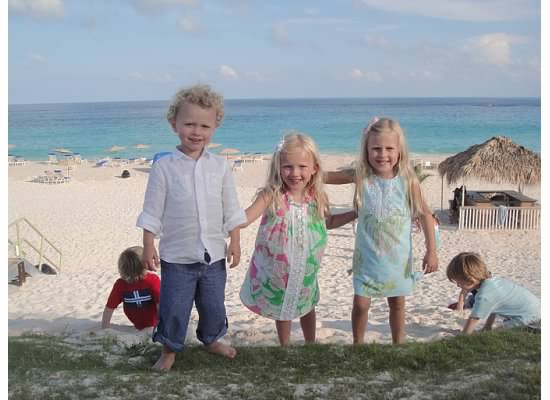 My kids playing at the beach in 2011 - Tuckers Point Bermuda. 