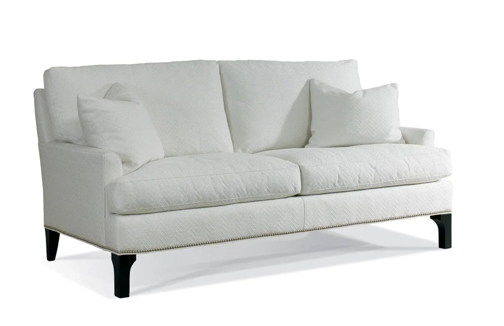 Hand Tufted Back and Arms Upholstered Two Seat Cushion Sofa with Nailh –  The Well Appointed House