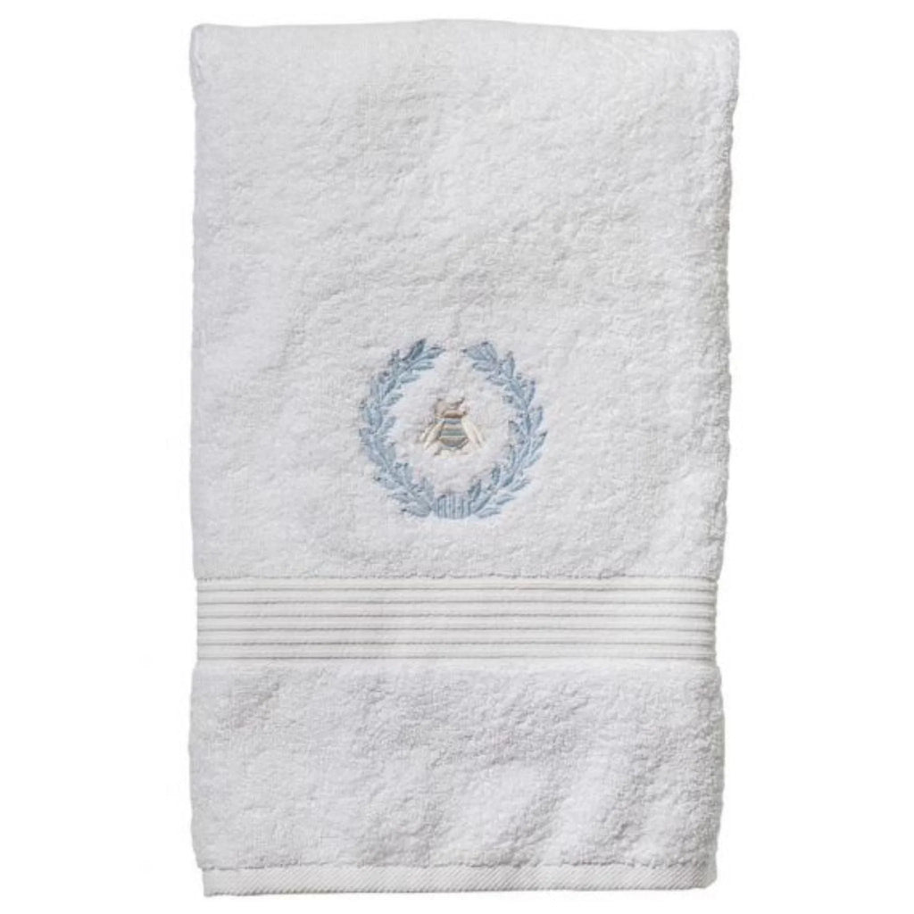 Traditions Guest Towel— 4-Bee Motif on 100% Cotton Terry - Emissary Fine  Linens