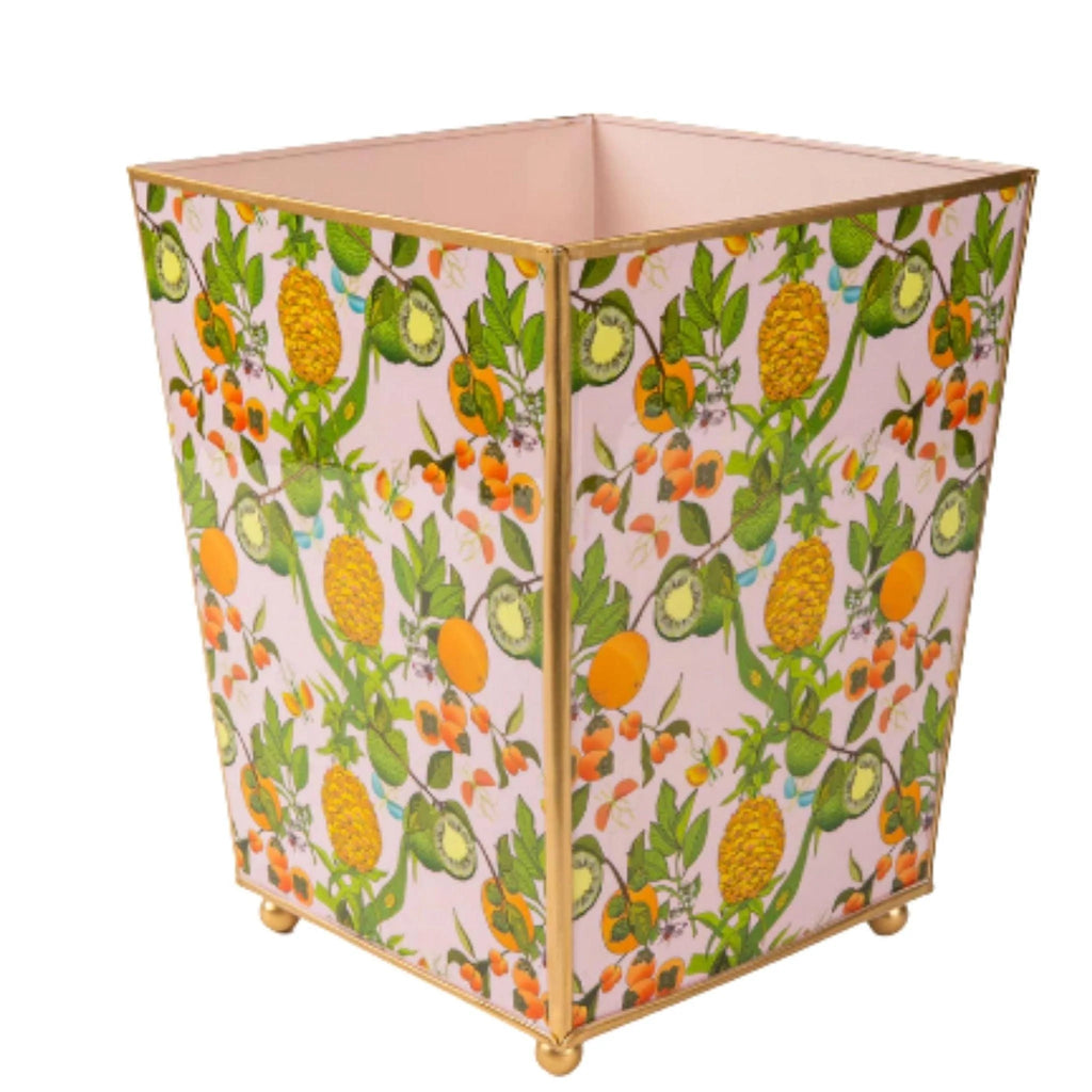 Wastebasket Sets The Well Appointed House   Pineapple Garden Enameled Square Wastebasket Baskets And Bins The Well Appointed House 1 1024x1024.webp