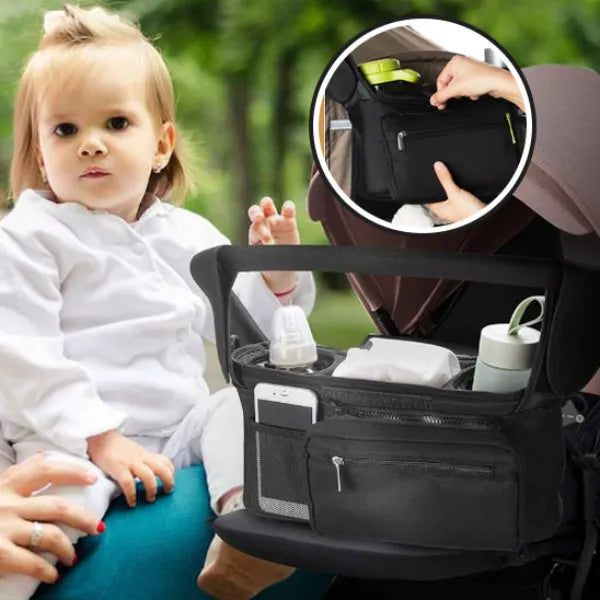 sac poussette detail bebe fille
