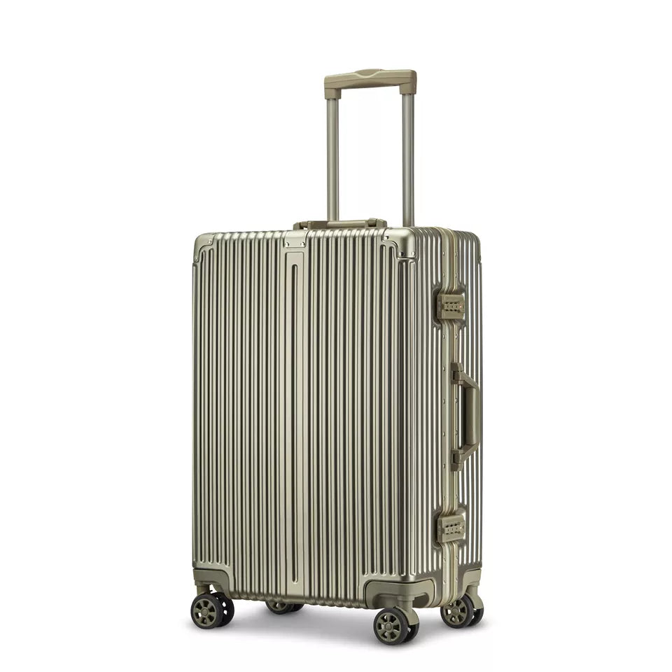 away titanium suitcase