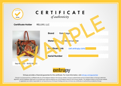 How To Verify An Entrupy Authentication Certificate