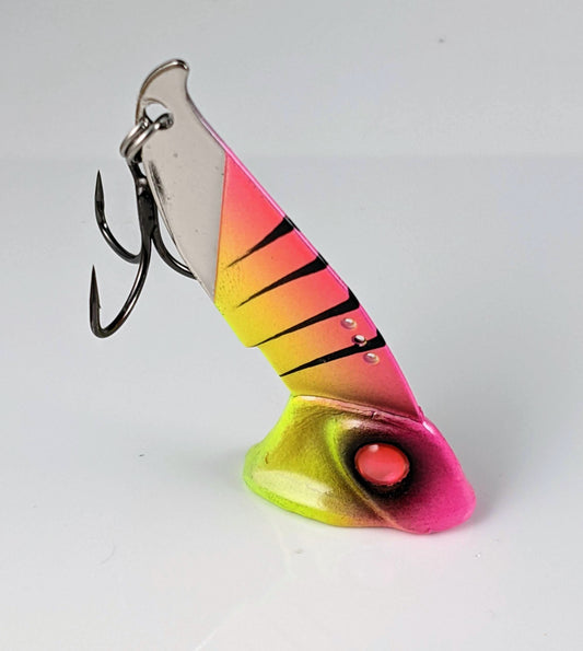 Vertical Minnow Blade Bait - Fire Tiger by Vertical Jigs and Lures