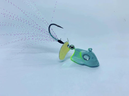 Ghost Jigs - Creamsicle - Custom Walleye Jig – Vertical Jigs and Lures