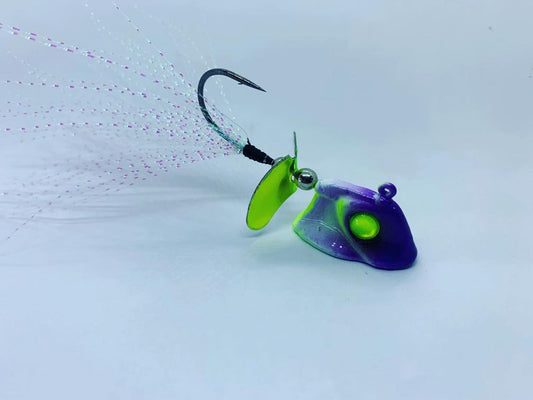 Ghost Jigs - Grape Soda - Custom Walleye Jig – Vertical Jigs and Lures