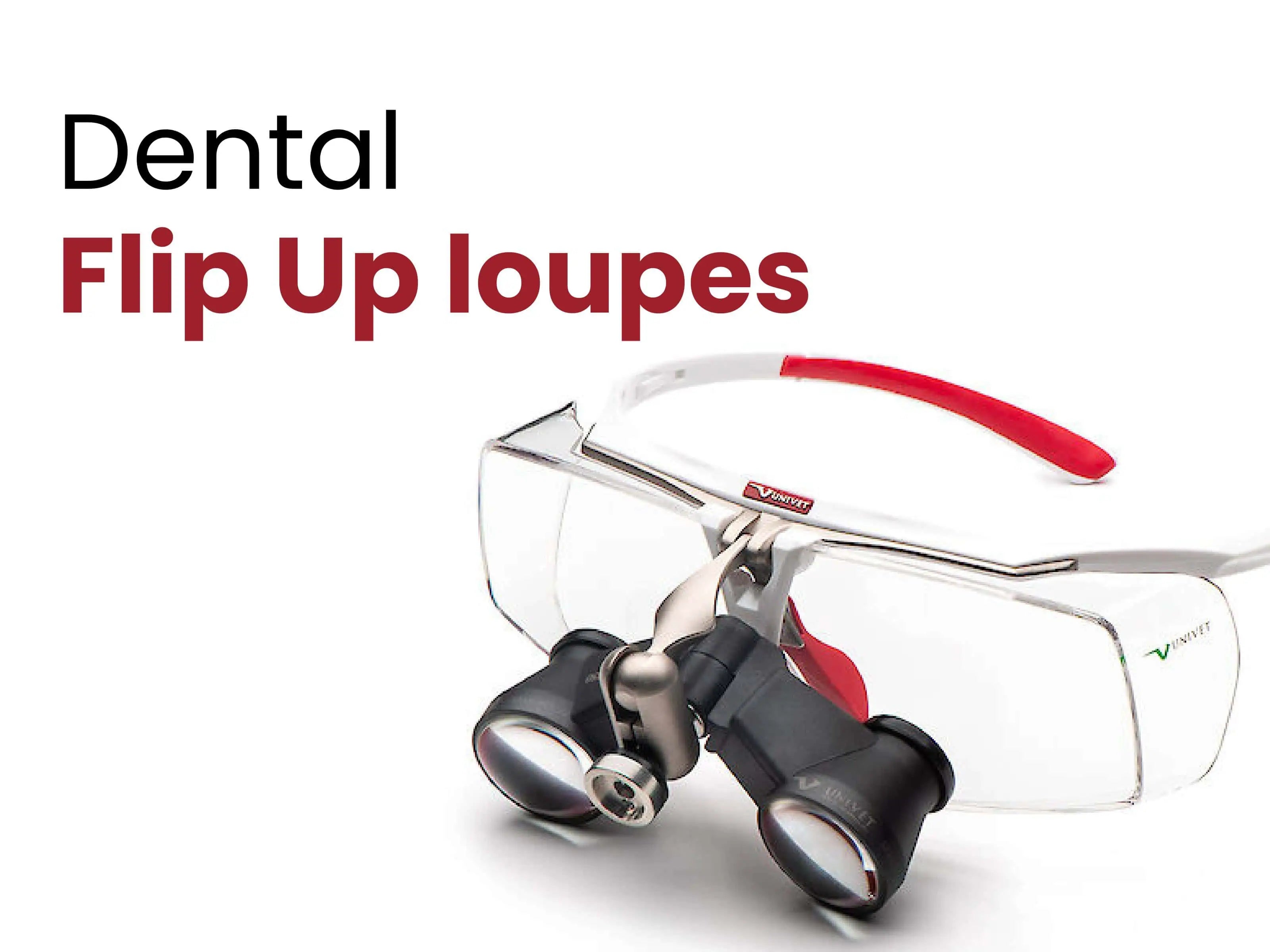Flip-up loupes in dentistry