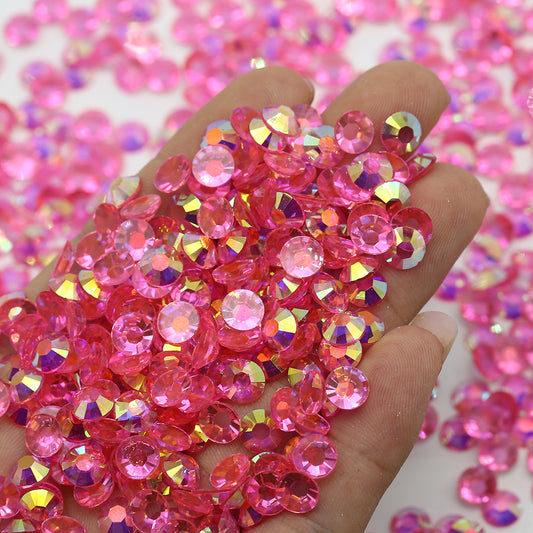 Pink AB Clear Rhinestones