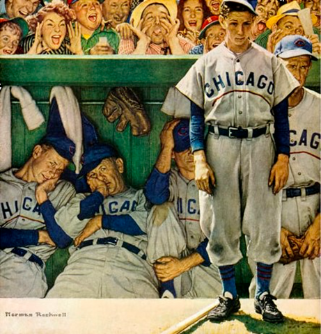The Dugout by Norman Rockwell