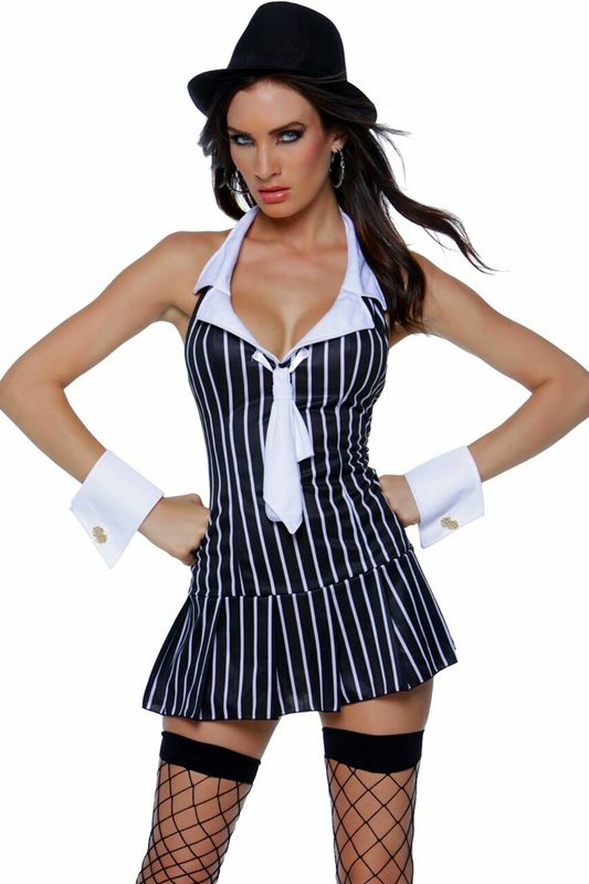 The Capo Mobster Costume, Gangster Girl Dress  – 