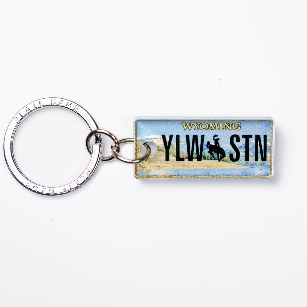 Personalized Louisiana Engraved License Plate Keychain 