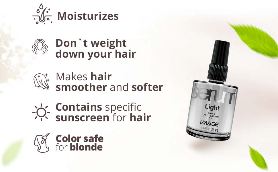 Light Hair Serum for Frizzy Hair, Dried hair, Moisturizes Hair, Adds Nourishment image hair