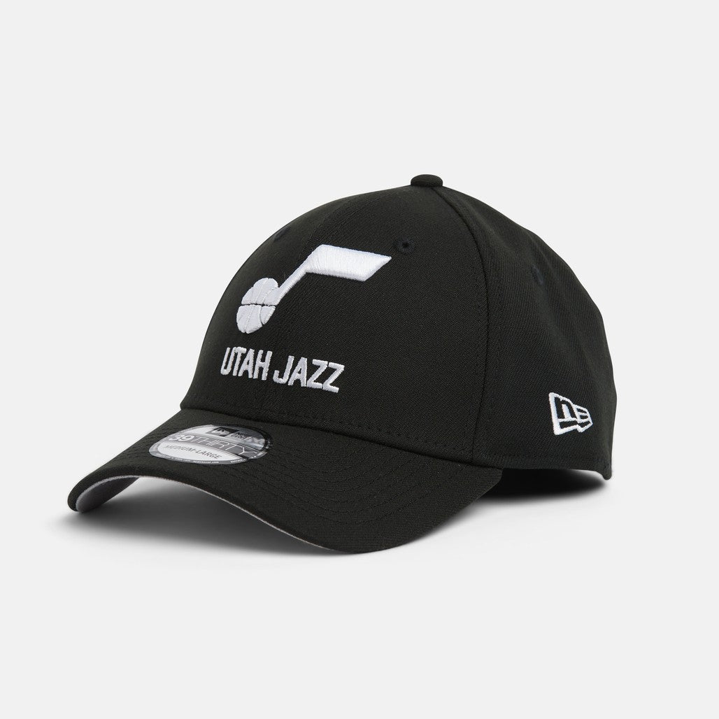 White on Black Horizontal Wordmark 39THIRTY Hat - - Black - Primary - New Era Black / Large/XL