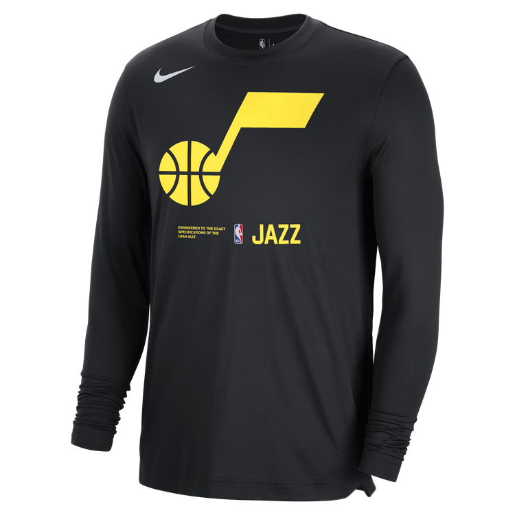 Nike NBA Utah Jazz Player Team Issue LS Warm Up Practice Shirt Mens 2XL NEW