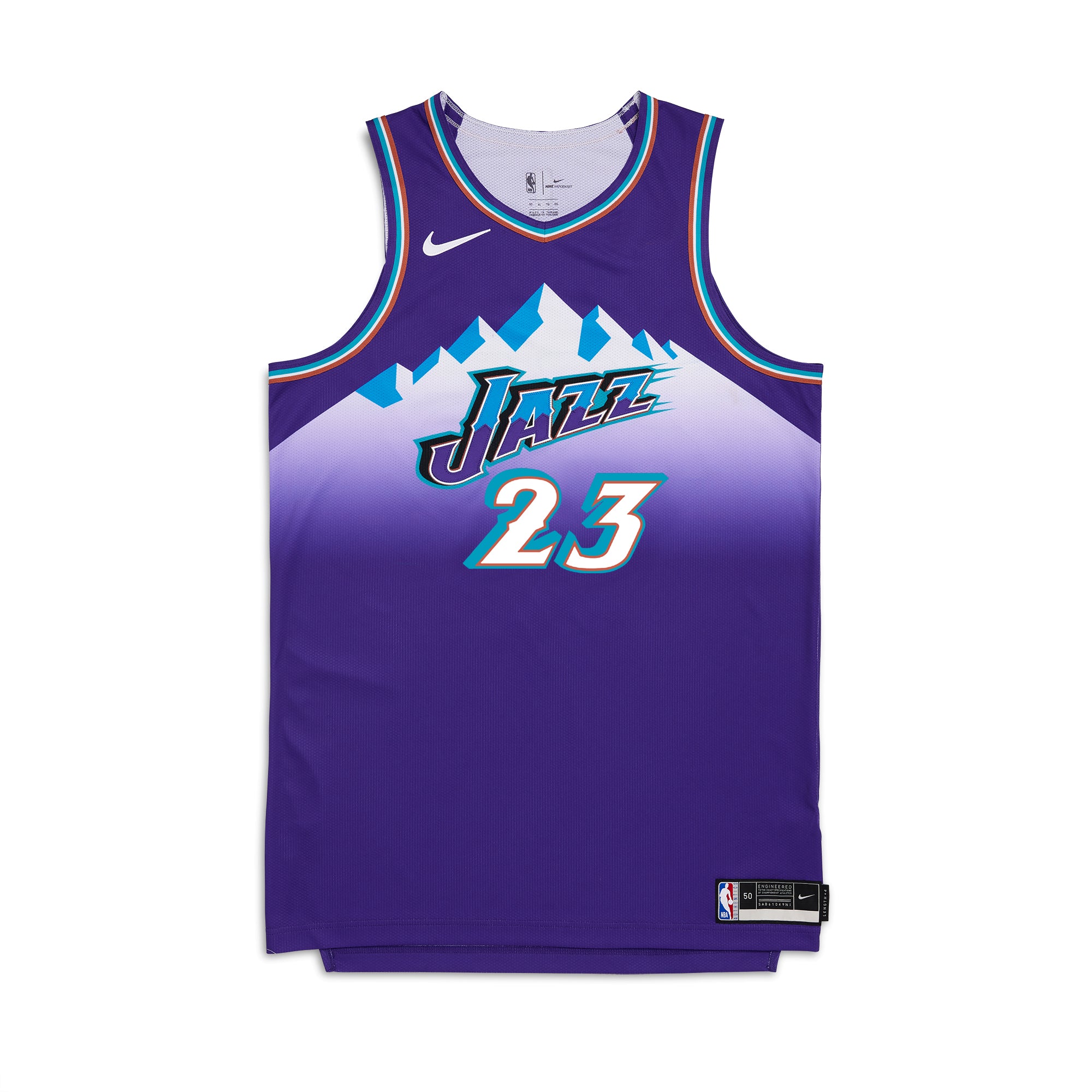 Utah Jazz Hardwood Classics Custom Jersey Purple in 2023