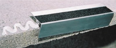 Aluminum Stair Nosings Fixing with Adhesive